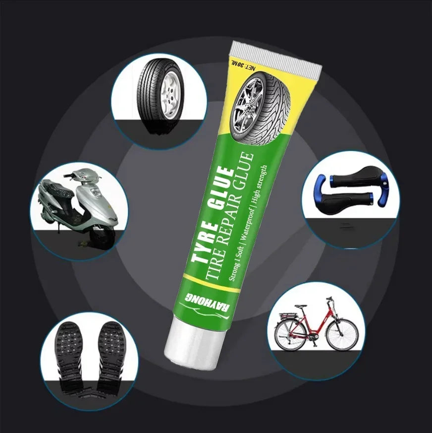 Tire Repair Glue Instant Adhesive Waterproof Multi-Purpose Adhesive Special Rubber for Car Tyres Quickly Repair Crack Holes Peel