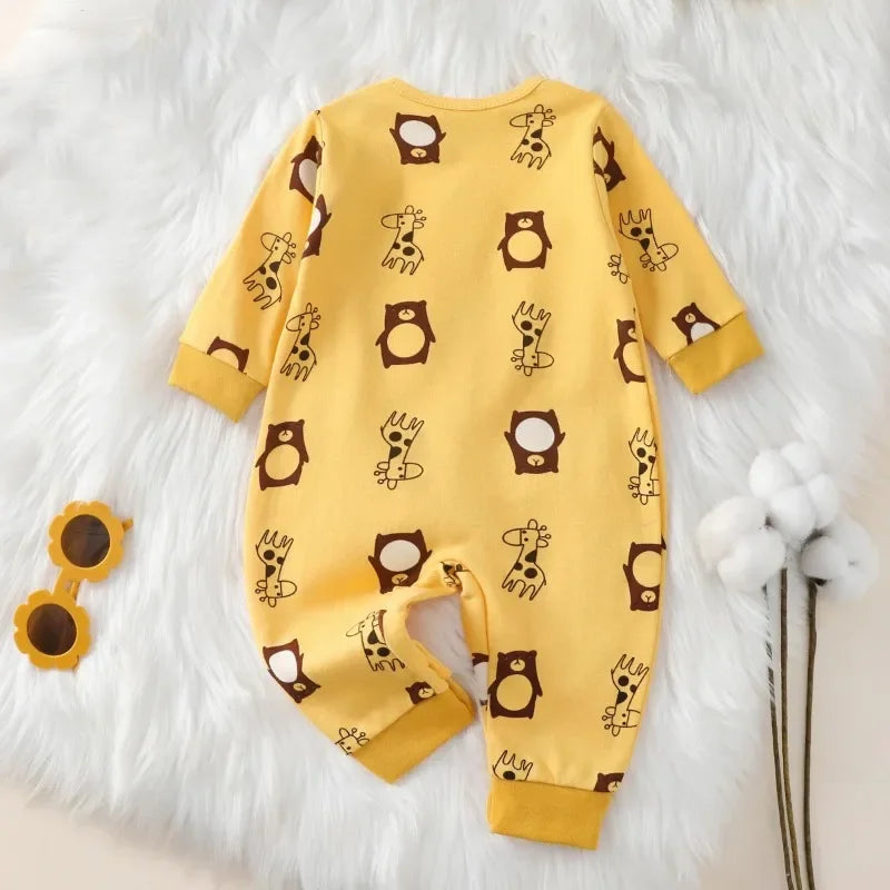 Newborn Long Sleeve Romper 0-18M - Soft Cute Baby Bodysuit - photo 3