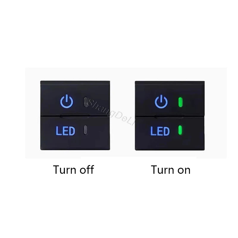 1pc Car Dual Switch Power LED Fog Lamp diff lock Headlight Switch Button for Toyota Tundra Tacoma 4Runner Prado Landcruiser RAV4