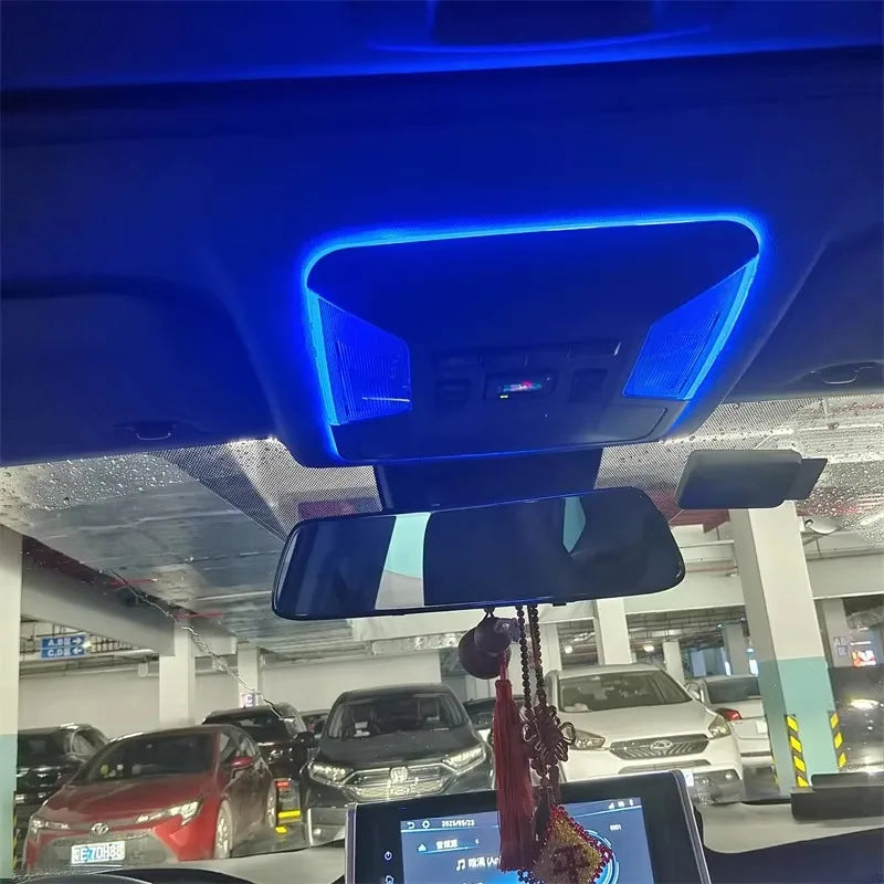 LED Atmosphere Lights Ice Blue Car Interior Decorative Lamp For Toyota RAV4 XA50 2019 2020 2021 2022 2023 Roof reading light