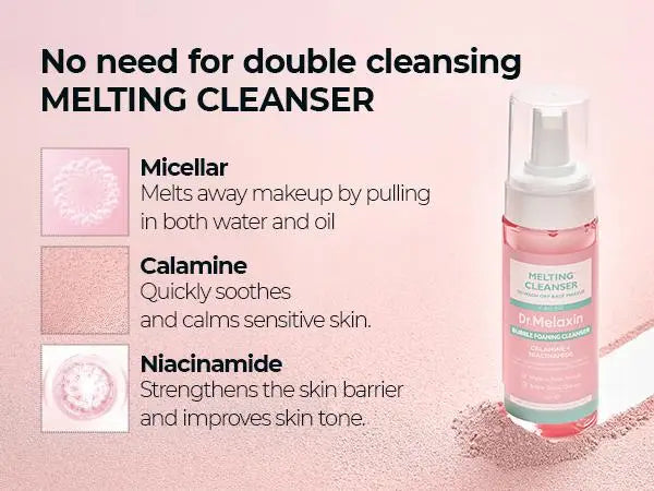 Melting Cleanse Hypoallergenic Makeup remover with Quick Bubble, Deep Pore Cleansing for all skin type, 150ml
