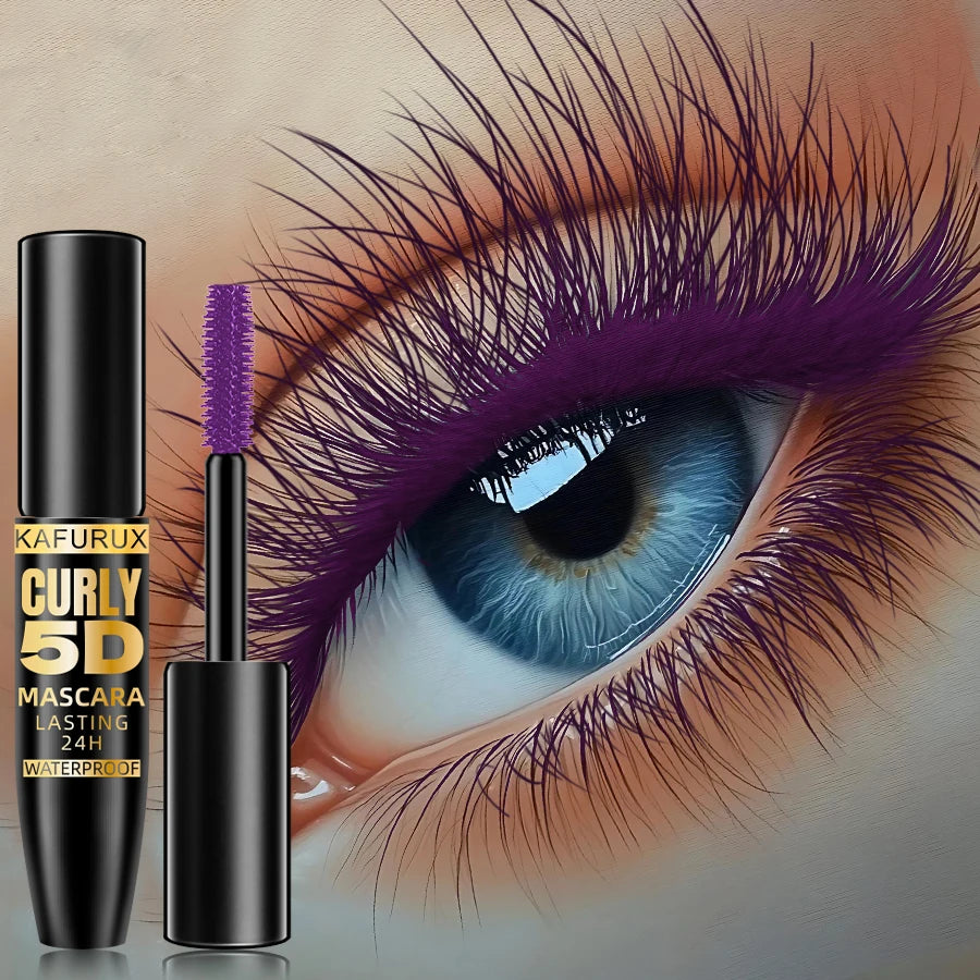 9 Colors 5D Mascara Blue White Green Black Thick Curl Waterproof Natural Lenthen Eyelash Korean Makeup Gifts for Women Beauty