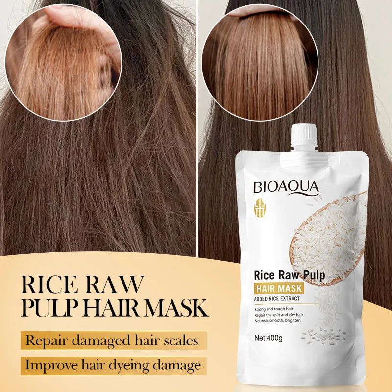 10/30/50/100/400g Magical Keratin Hair Mask 5 Seconds Repair Damaged Frizzy Hair Soft Smooth Shiny Rice Moisturizing Hair Care