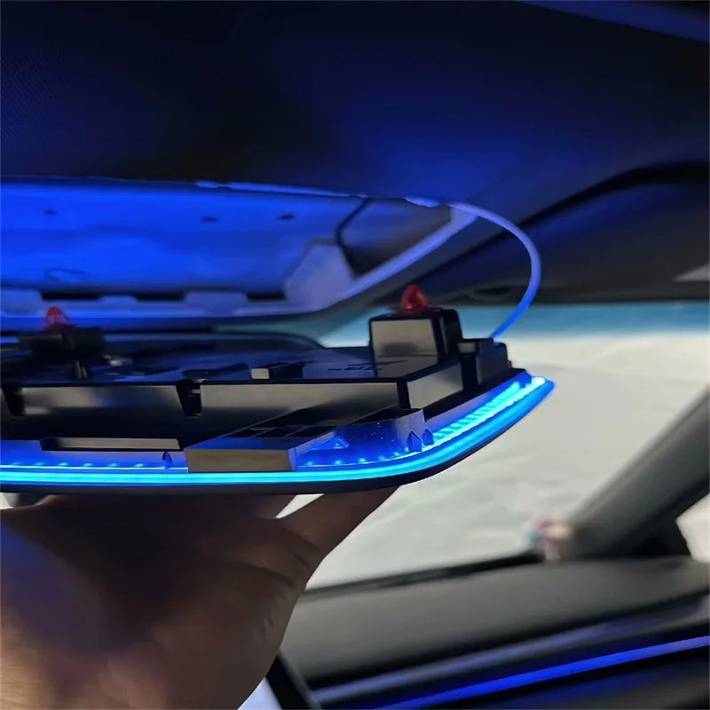 Car LED Roof reading light Interior Decorative Lamp Atmosphere Ambient Light Ice Blue For Toyota Camry 2018-2023