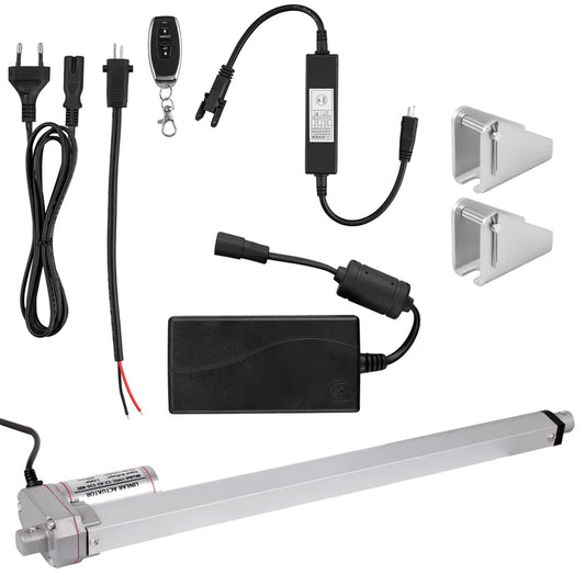 DC12V Linear Actuator Motor With Power Supply Remote Control With Mount Bracket 750N 1000N 1500N 3000N Actuator Drive Motor