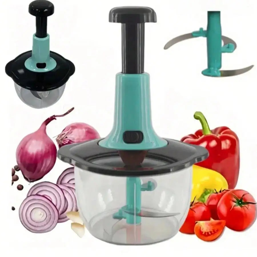 Compact Manual Vegetable, Fruit and Herb Chopper