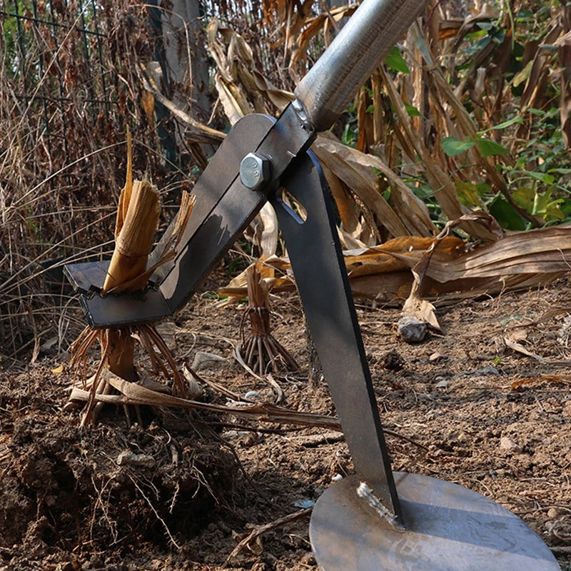 【E】Heavy-Duty Root Remover Garden Tool Designed For Efficient Manual Plant Root Removal Of Corn Stalks And Soybean Root