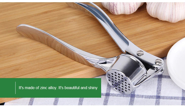 Stainless Steel Garlic Masher & Ginger Grinder – Manual Kitchen Extruder Tool | Vegetable Press