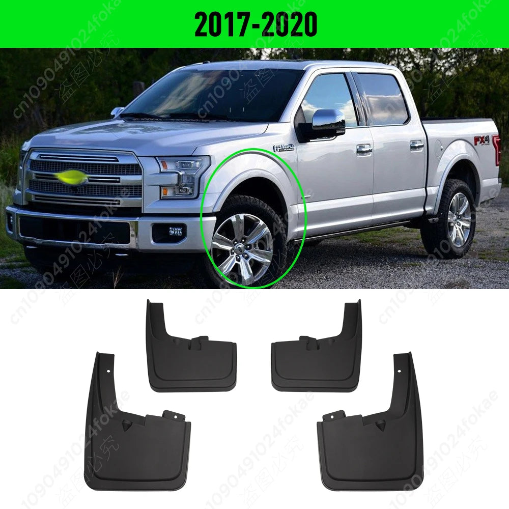 Mud Flaps Splash Guards for Ford F-150 2009–2020 (Front & Rear)