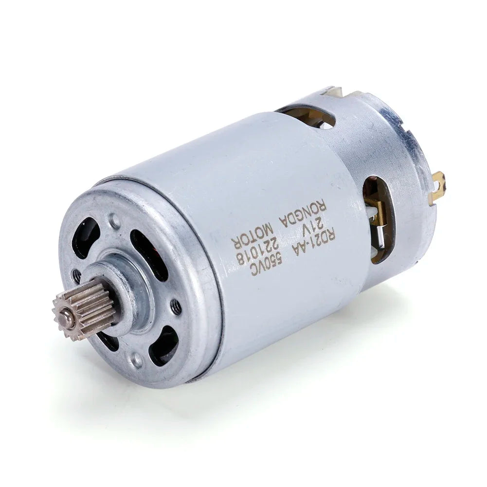 21V Motor Brushed 14 Teeth DC ELectric Motor Suitable for 4/6 inch Cordless Mini Logging Saw Chainsaw Power Tool Accessories