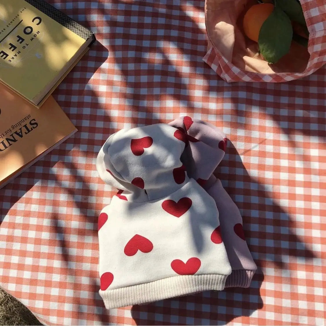 Heart Design Dog Hoodie - Hooded Coat for Small & Medium – photo 5
