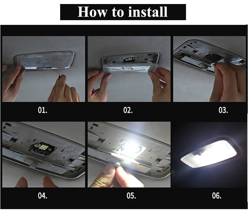 13-Piece LED Interior Light Kit for Ford F-150 2009–2014
