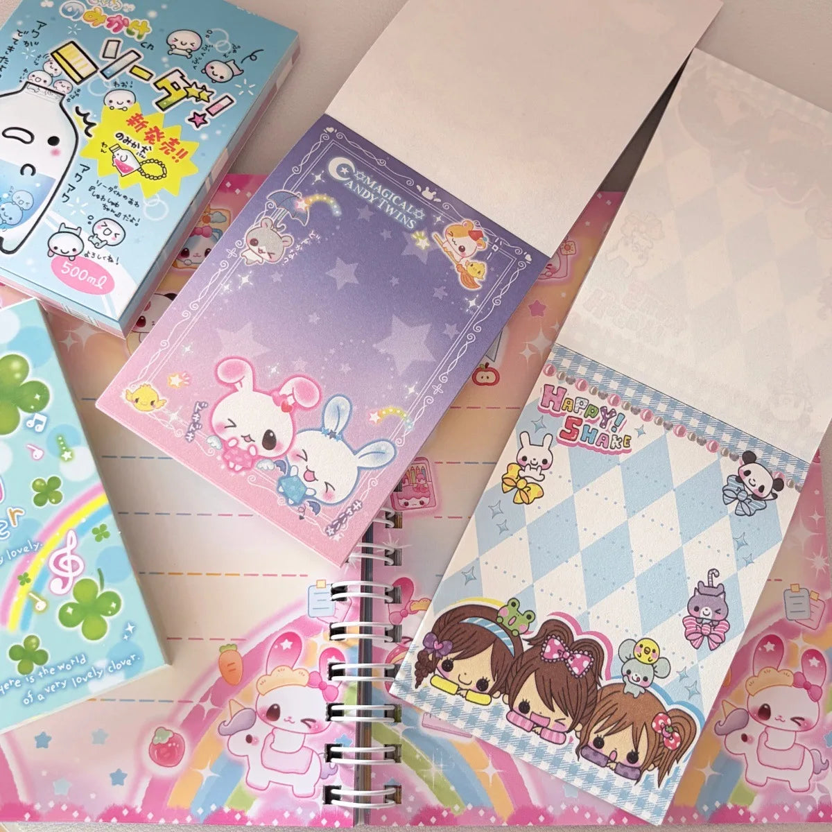 Japanese Retro Cute Showa Style Memo Pads Non Adhesive Journaling Decorative Paper 70 Sheets Each