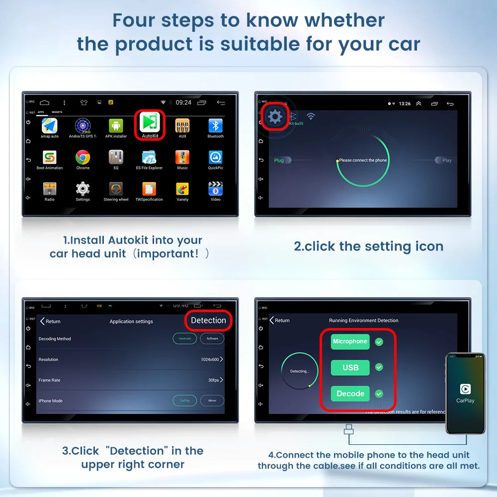 CarlinKit Wired & Wireless CarPlay Adapter — USB Android Auto Dongle with MirrorLink Support