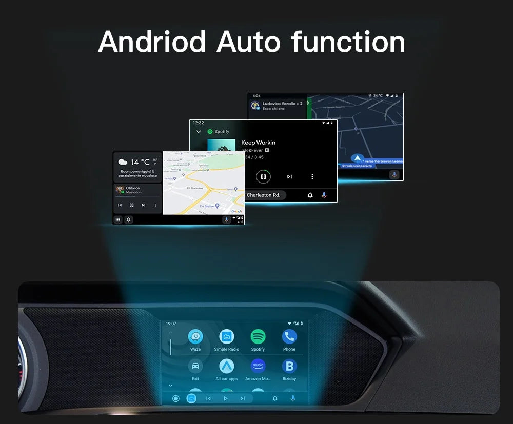 AUTOABC Wireless CarPlay Android Auto for Mercedes Benz A B C E Class NTG4.5/4.7 GLA CLA GLK SLK CLS W204 W176 W246 X204 C117