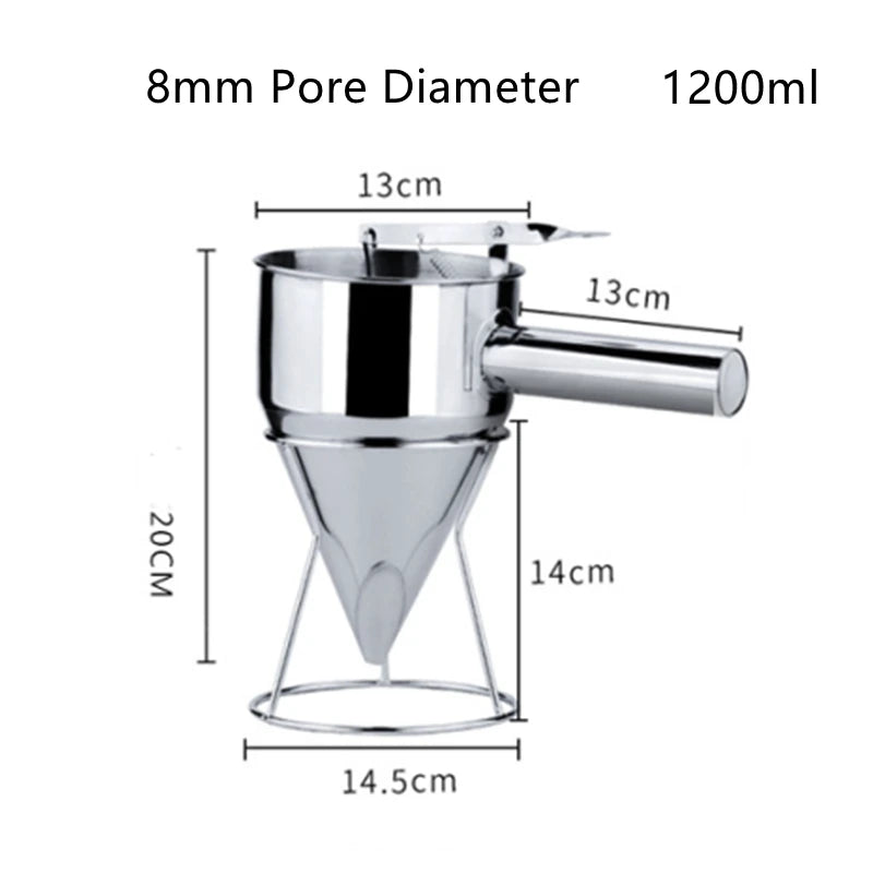 Stainless Batter Dispenser Funnel - Pancake & Cupcake Batter Tool - photo 7