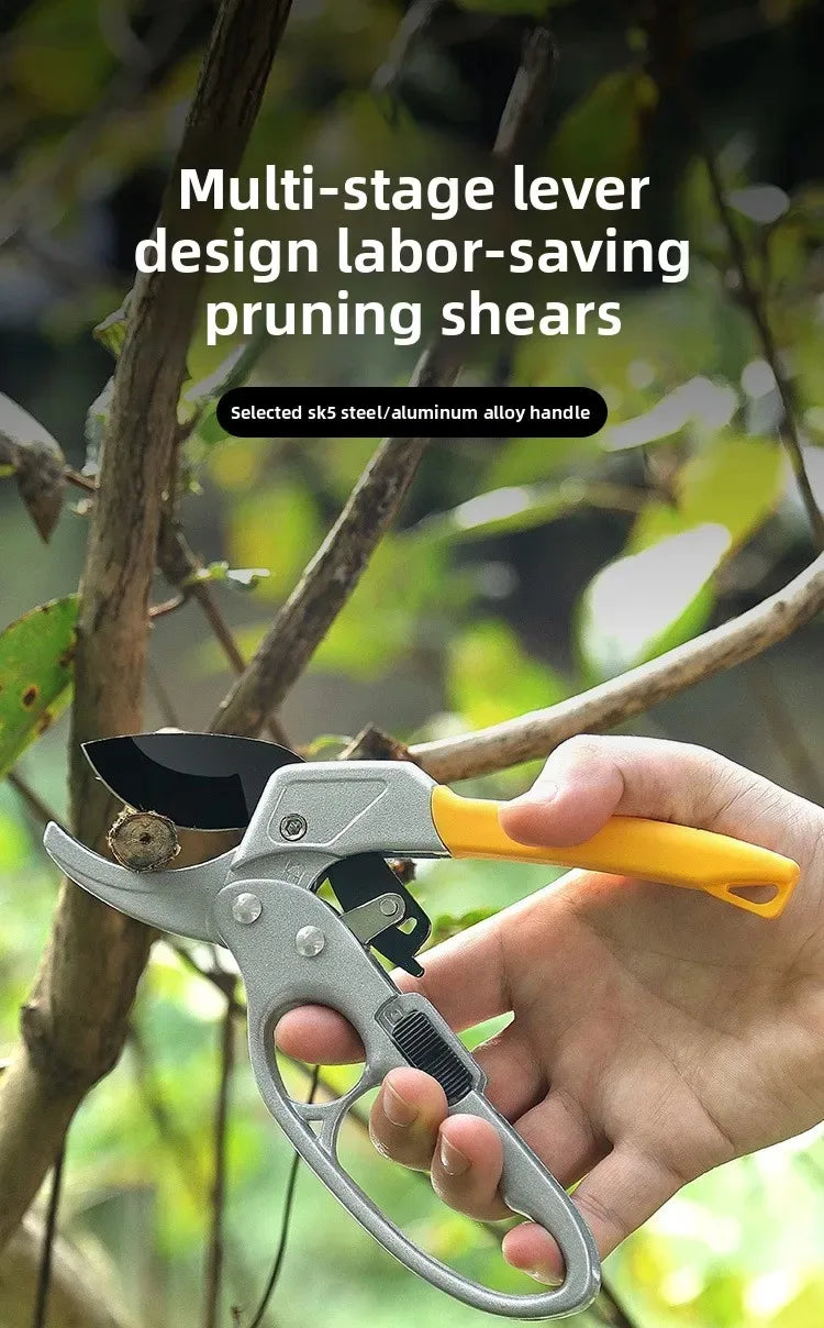 SK5 stainless steel rust resistant coarse pruning shears, pruning shears with pulleys, pruning shears for fruit trees, horticult