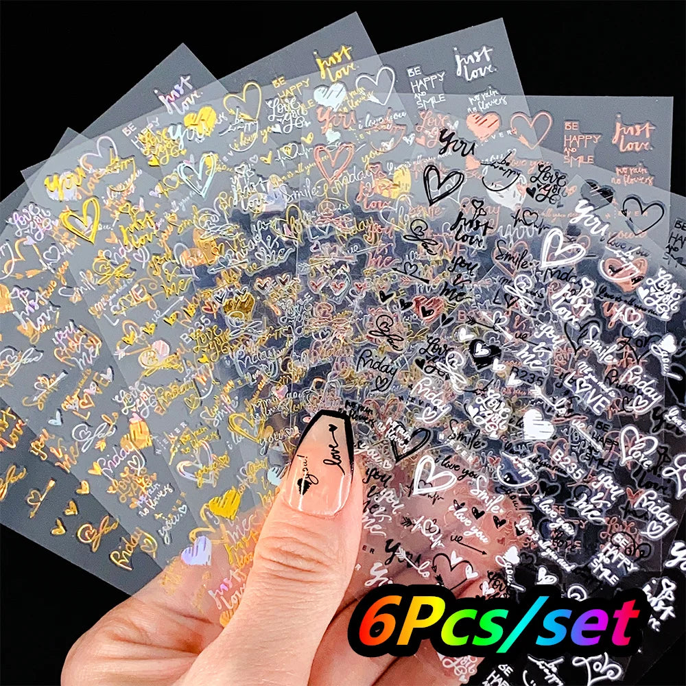 12Pcs/set Laser Silver Snowflake Nail Stickers Set  3D Winter Elk Snowflake Nail Art Decoration DIY Holographic Snowflake Slider