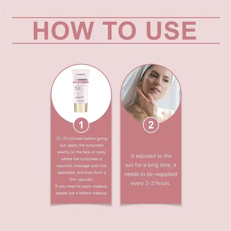 Sunscreen Spf 50+ Anti-Aging Reduce Sun Spots Relieve Redness Sun Protection Whiten Hydrating Moisturizer Oil Control Skin Care