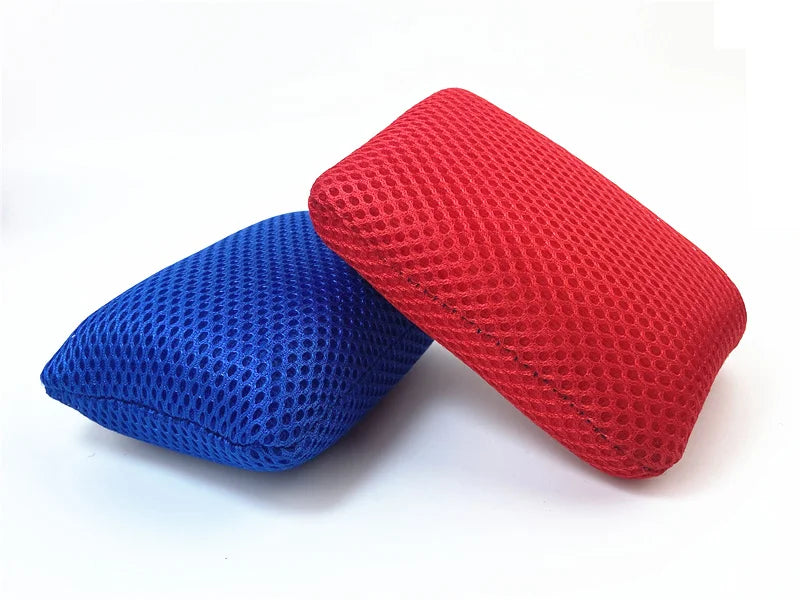 Lucullan 3 Color Microfiber Bug Sponge For Car Washing Ultra Soft Mesh Sponges to Clean Glass Paint Dirty