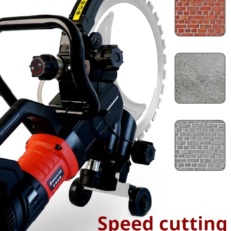 Can cut 30CM Concrete Saw High Frequency Brushless Ring Saw Electric Concrete Cutter Wall Cutting Wet Saw For Stone Cutting