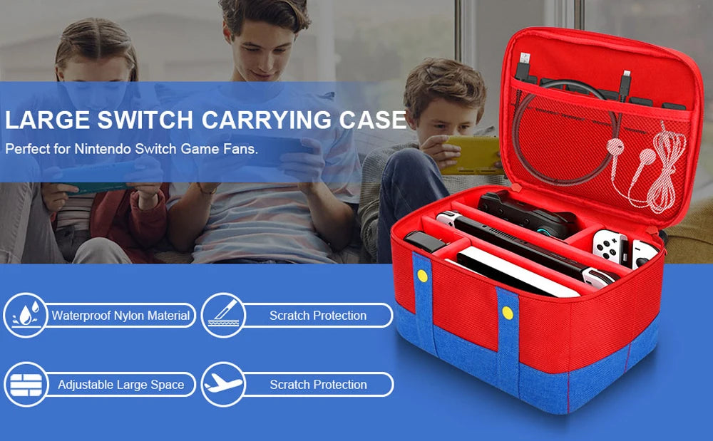 Large Carrying Protective Case for Nintendo Switch OLED Console Pro Controller Travel Storage Bag Case For Switch Accessories
