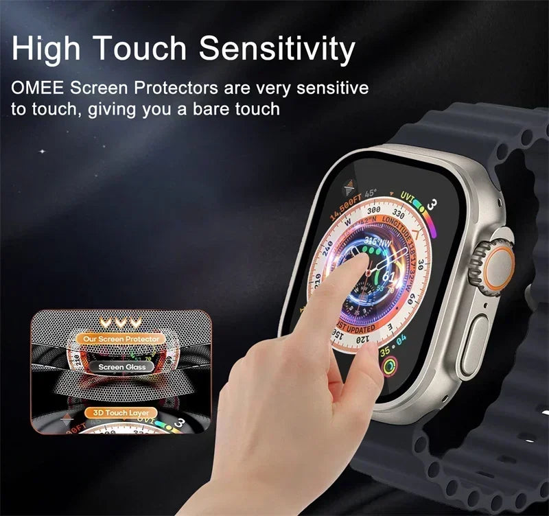 1-5PCS Screen Protector for Apple Watch 10 9 8 7 6 5 40MM 41MM 42MM 44MM 45MM 46MM Not Tempered Glass Film IWatch Ultra 2 49MM