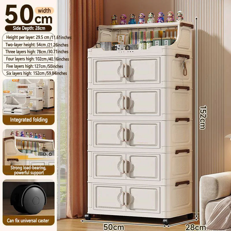 Foldable multi-tier snack and toy storage rack — view 17 of 24