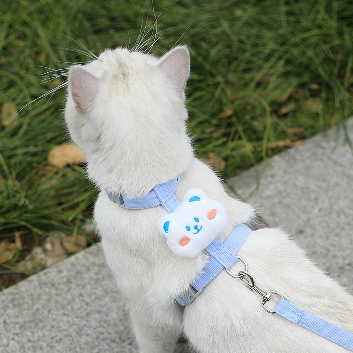 Cat Harness and Leash Set - Adjustable Breathable Walking Vest – photo 9