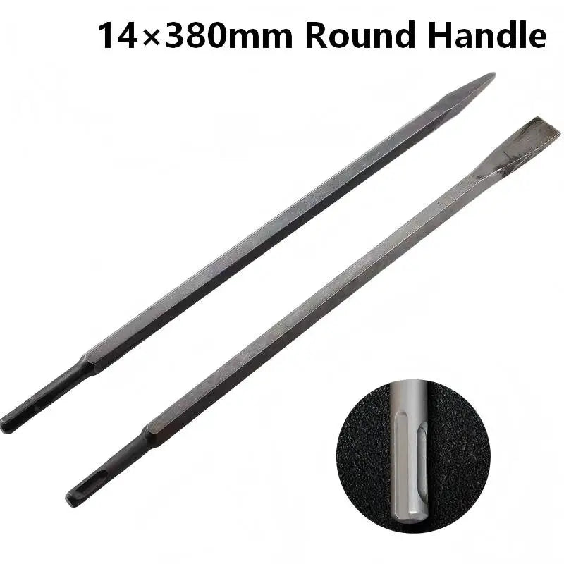 SDS-Plus Chisel Set 380mm — Point, Groove & Flat Chisels for Concrete & Brick
