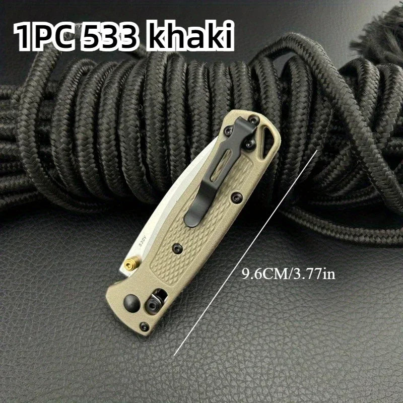 Multi Colors 535/533 BM Outdoor Camping Folding Pocket Knife Drop Point Blade Nylon Fiber Handle High Hardness Utility Knives