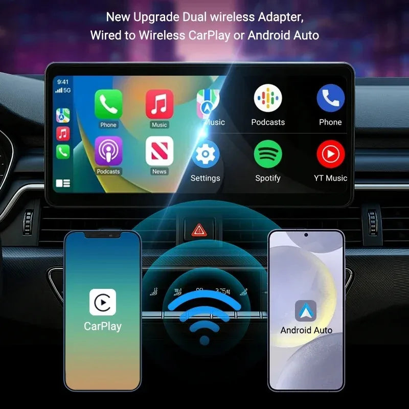 2-in-1 Wireless CarPlay & Android Auto Adapter (A2A)