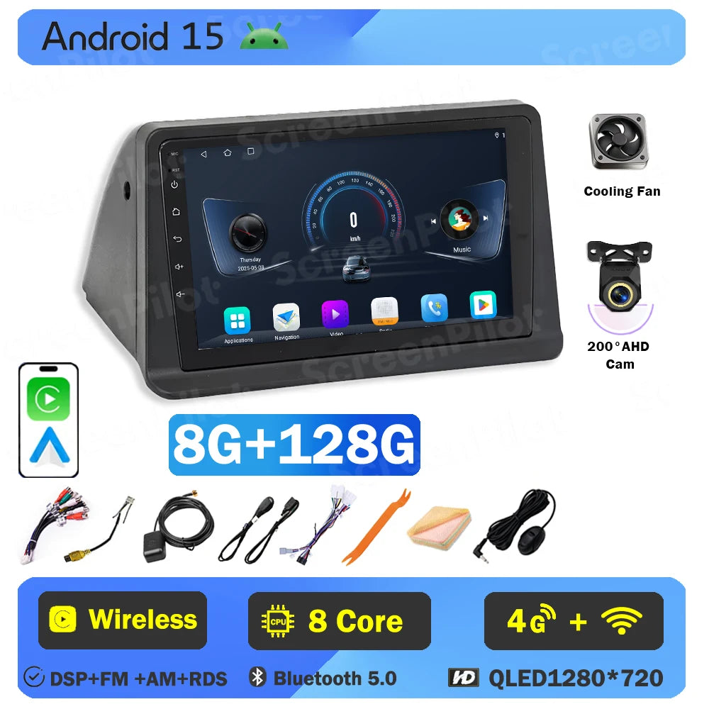 Android 16 For Mitsubishi Pajero 2 V30 V40 V20 1991-2004 Car Radio 2 din Multimedia Video Player Carplay Bluetooth 8 Core 5G DSP