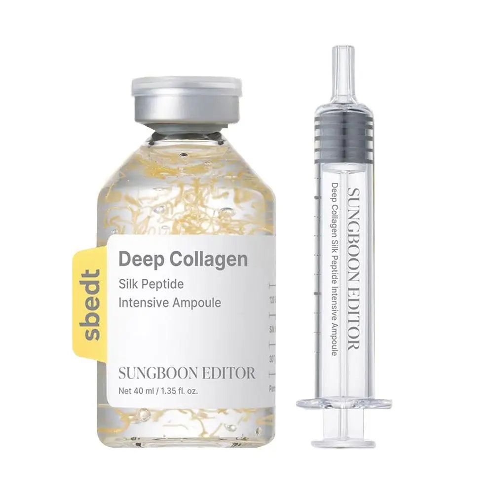 Collagen Ampoule Essence Liquid Set - Needle Type Firming Anti Wrinkle Line Sculpture Skin Care Moisturizing Repair Serum