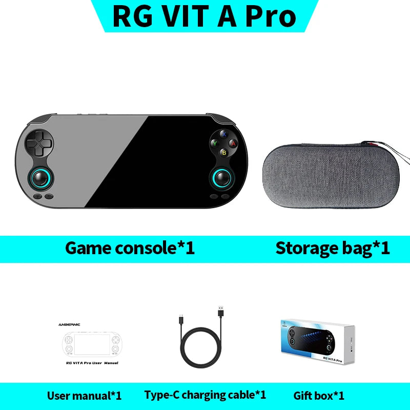 RG VITA / RGVITA Pro Handheld Game Console 5.46'' IPS Touchscreen 5000mAh Video Gaming Player Supports AI Streaming