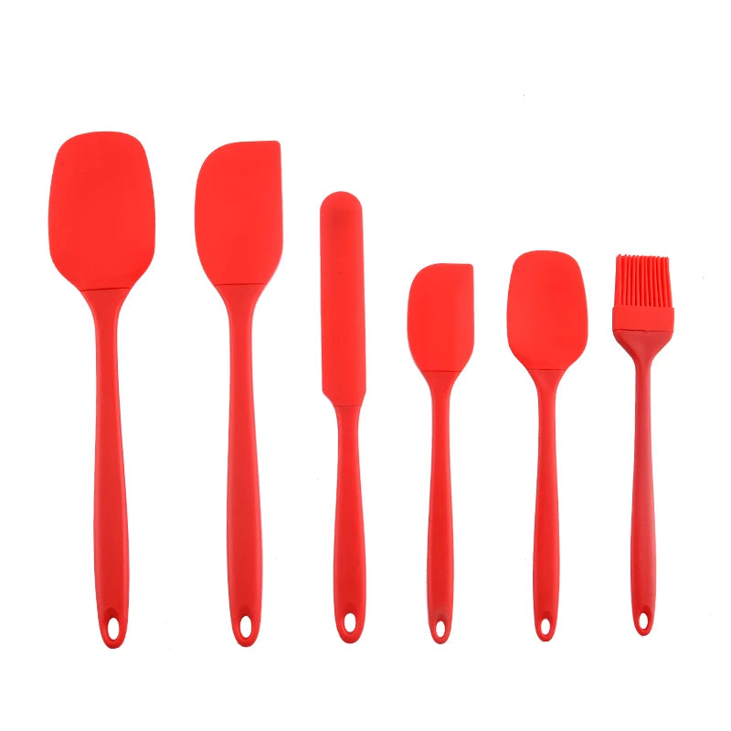 6-Piece Silicone Baking Set - Spatulas, Cream Scraper and Oil Brush - photo 11
