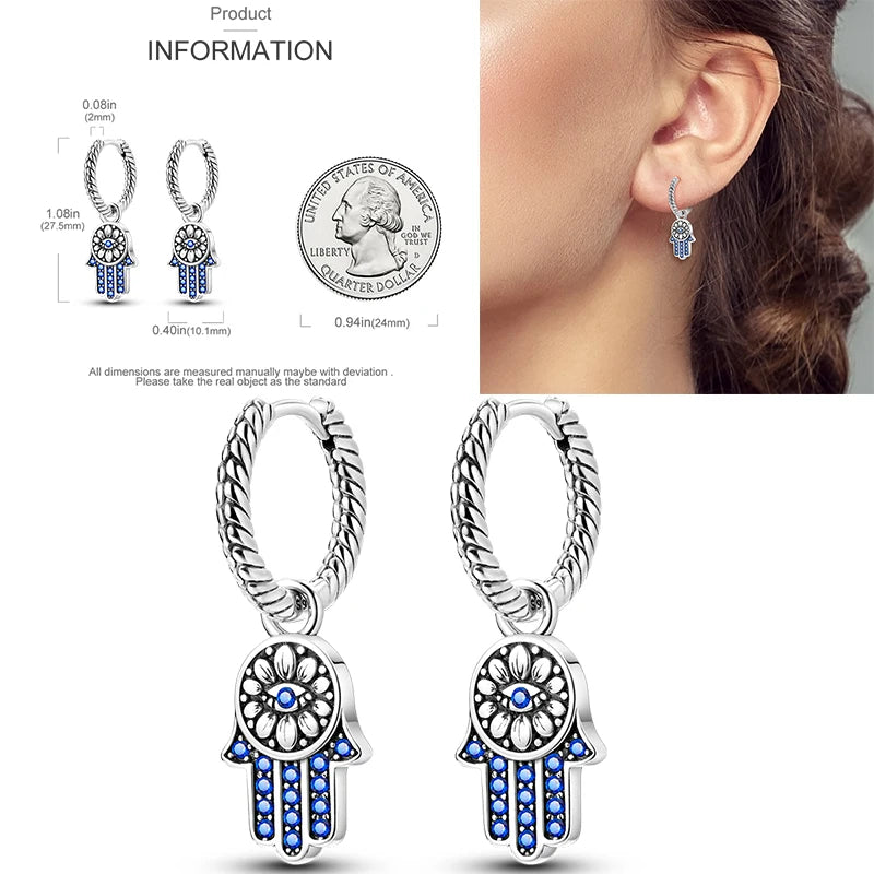 Sparkling Gold Woman Hoop Earrings 925 Sterling Silver Butterfly Colored Zirconium Earrings for Women Jewelry Anniversary Gift