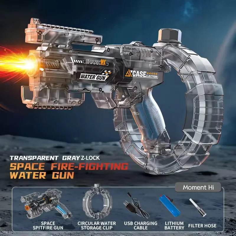 42cm Electric Water Gun — High-Pressure Auto-Absorb Pool Blaster