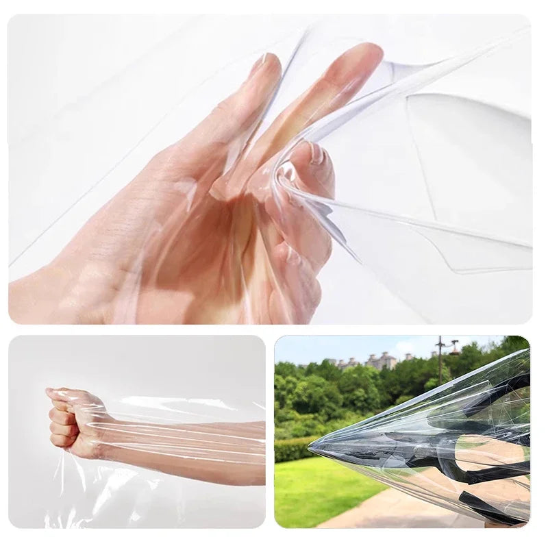 Clear Insulated Window Curtain, Windproof Winter Window Cover