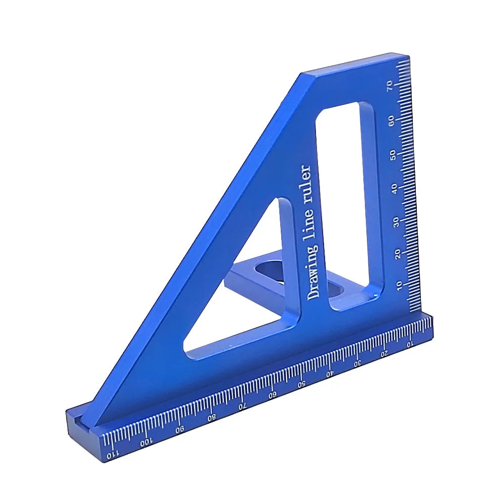 Carpenter Square -Woodworking Square Protractor Aluminum/Plastic Ruler 3D Multi Angle 45/90 Degree Layout Measuring Ruler