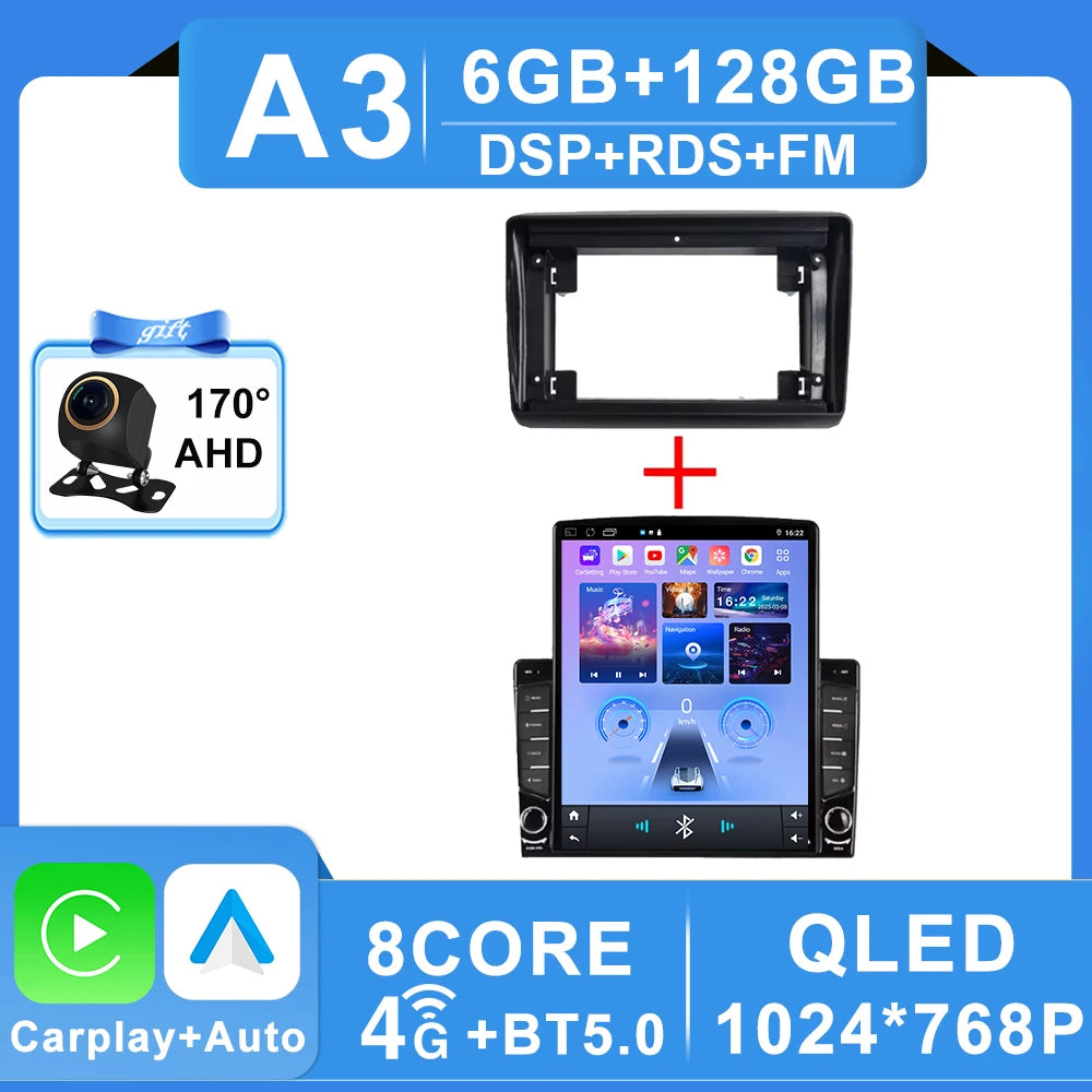 9.7" Android Car Stereo for Citroen Jumper, Peugeot Boxer & Fiat Ducato (2006–2022) — CarPlay, GPS, WiFi