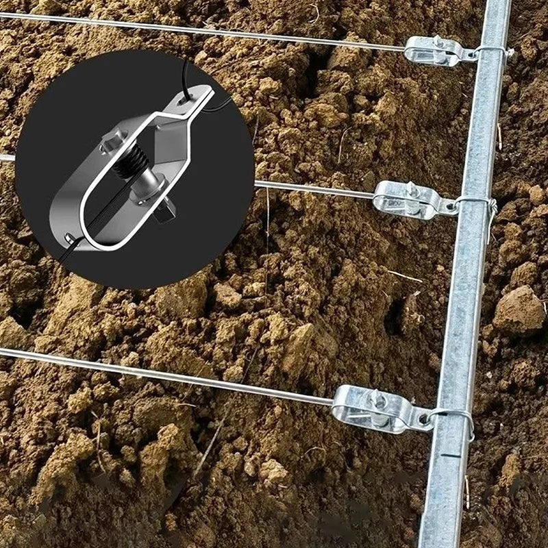 5Pcs Wire Rope Tightener Heavy Duty Steel Cable Tighteners Rope Garden Fence Tension Adjustment Tool Wire Sling Fastener