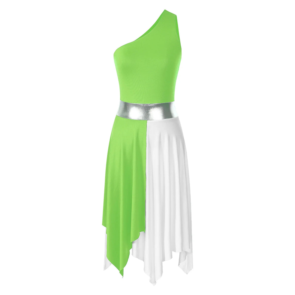 Women's praise dance long dress with split