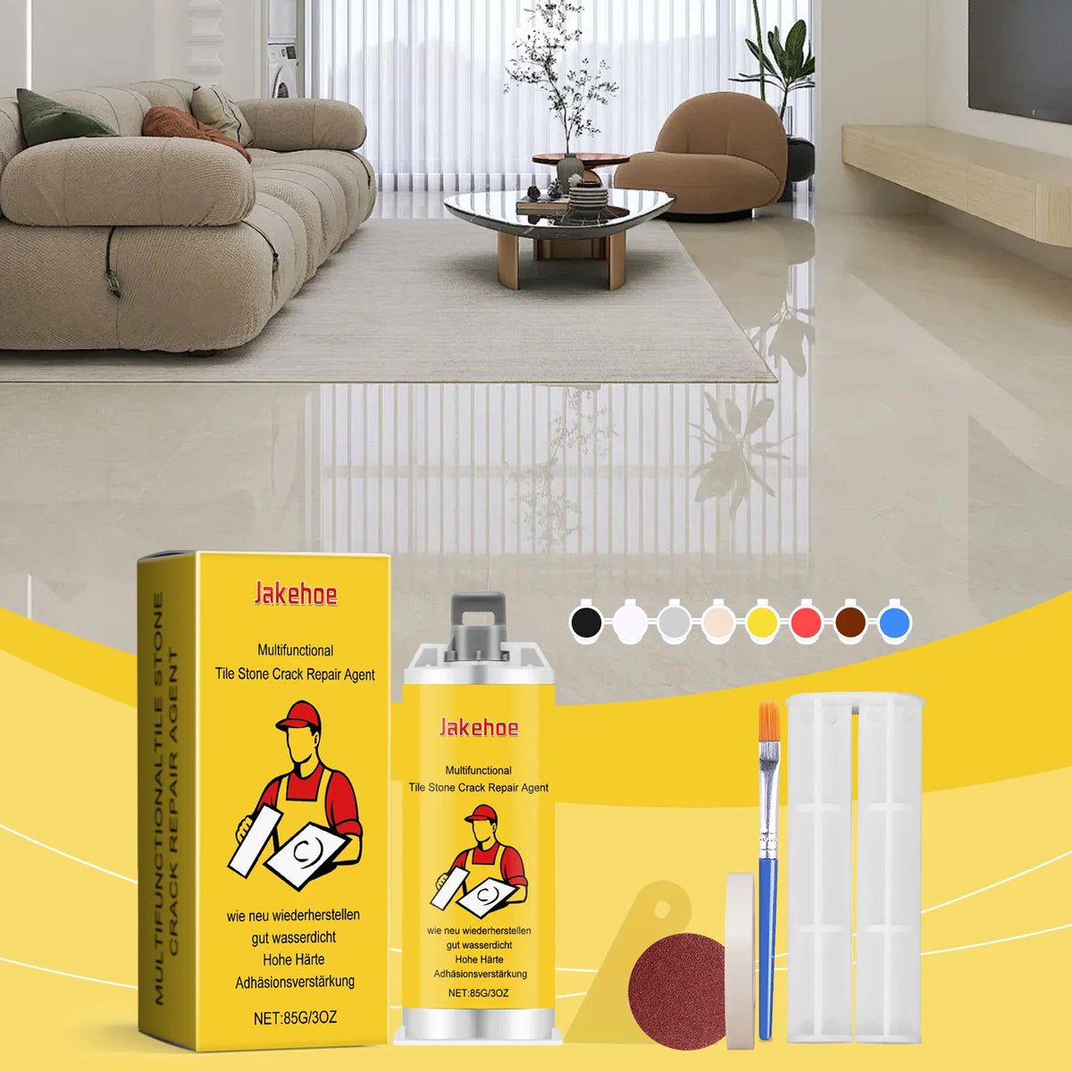 Tile & Stone Crack Repair Agent, Waterproof Ceramic Filler