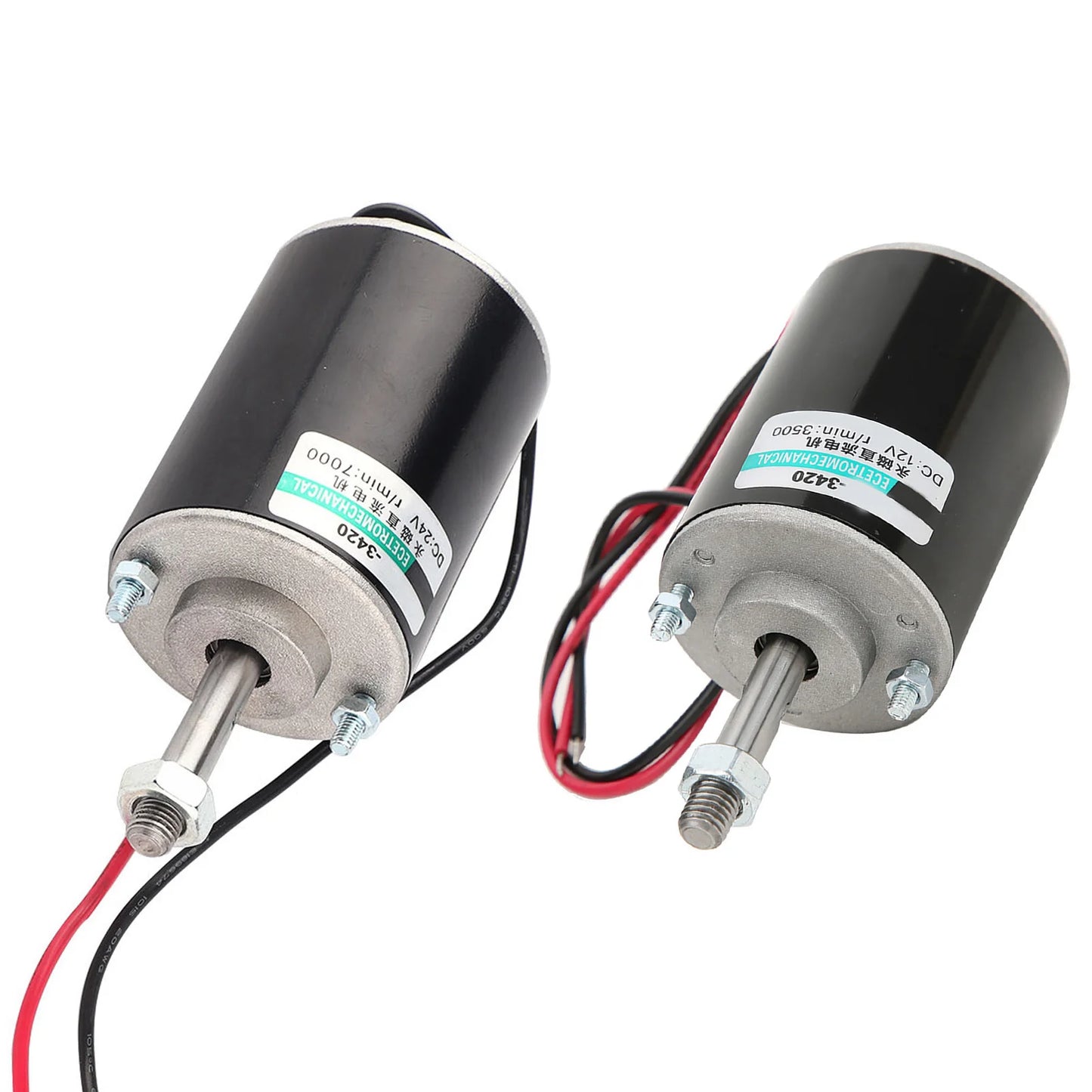 1Pc DC 12V Motor Permanent Magnet High Speed Low Noise CW CCW Mini Brushed Electric Motors 30W 3500RPM/7000RPM