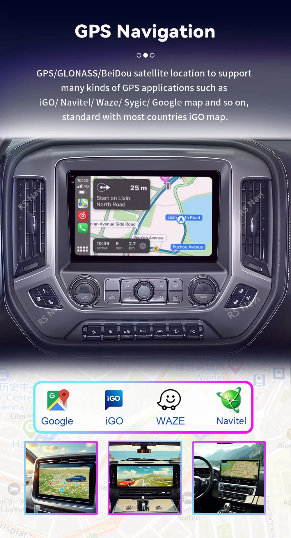 Android 16 Carplay Auto Car Radio Multimedia For Chevrolet Silverado 3 GMTK2 2014 2015 2016 2017 2018 Autoradio Stereo Head Unit