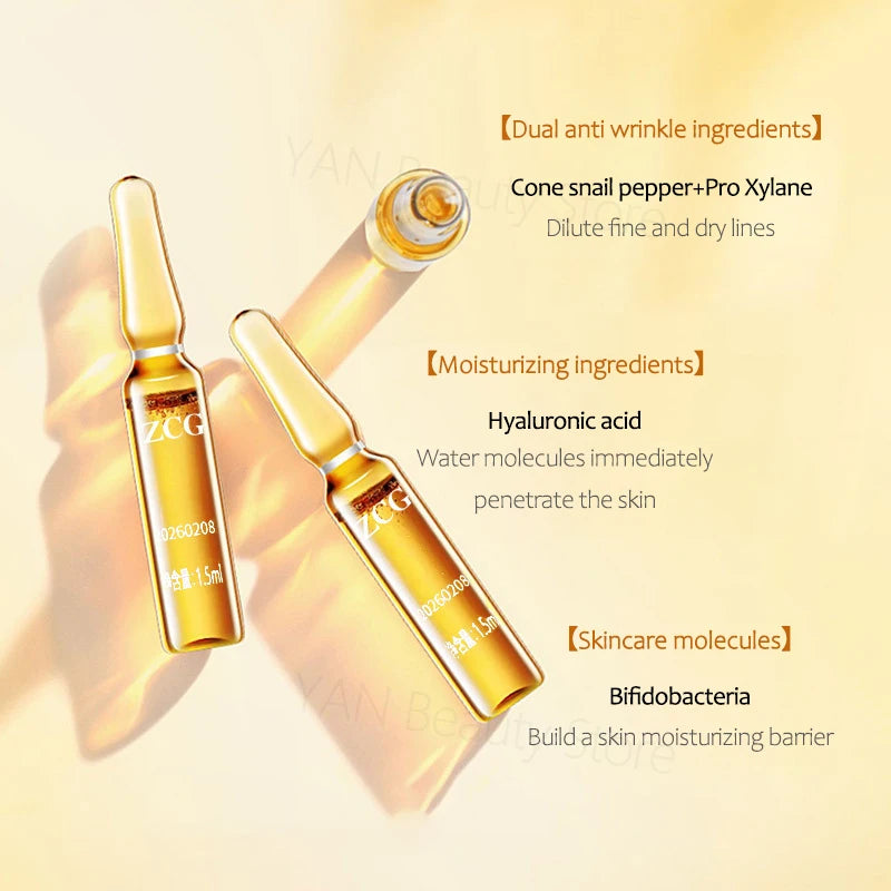 Peptide Anti Wrinkle Aging Ampoule Ginseng Extract Serum Pro Xylane Firming Essence Collagen Hyaluronic Acid Skin Care Products