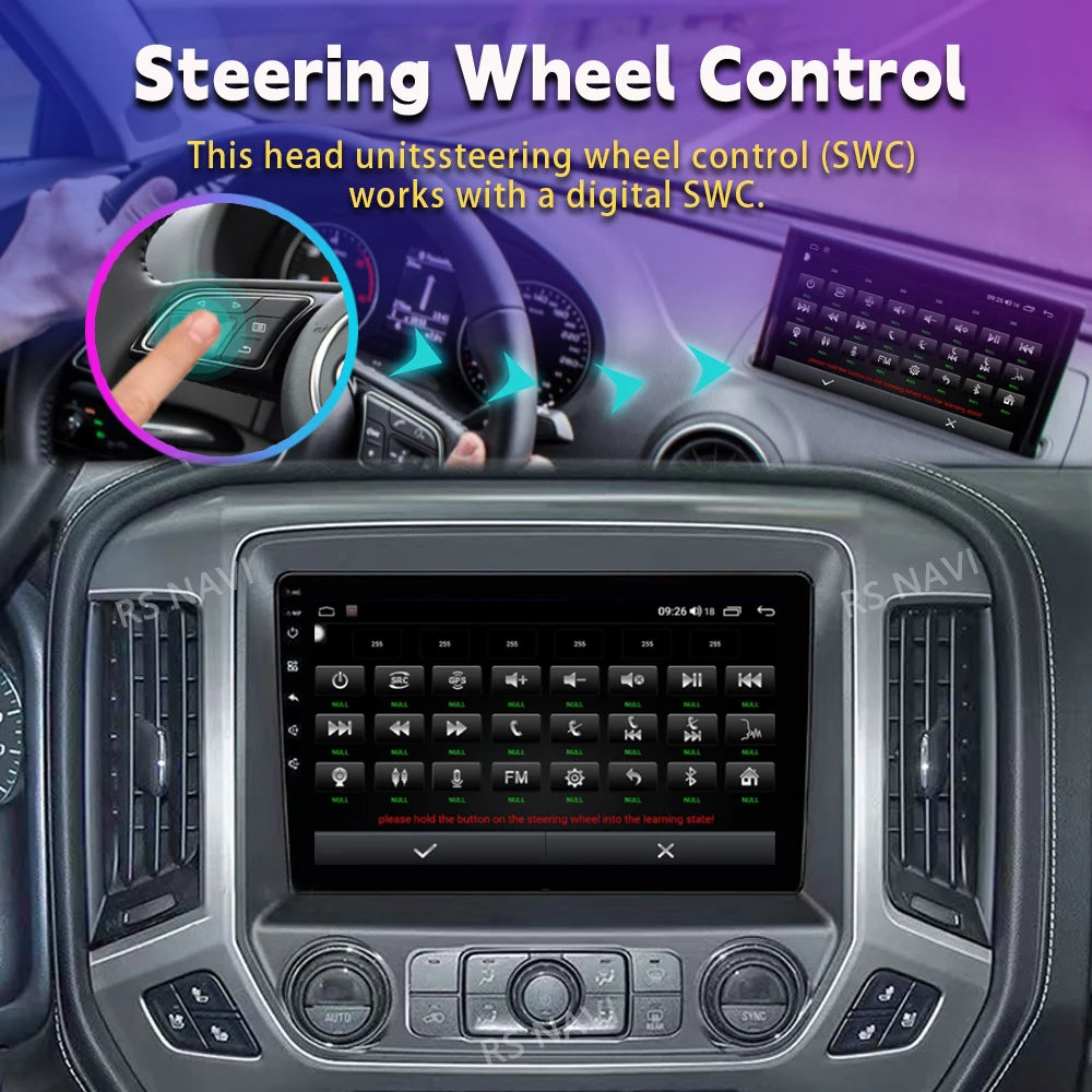 Android 16 Carplay Auto Car Radio Multimedia For Chevrolet Silverado 3 GMTK2 2014 2015 2016 2017 2018 Autoradio Stereo Head Unit