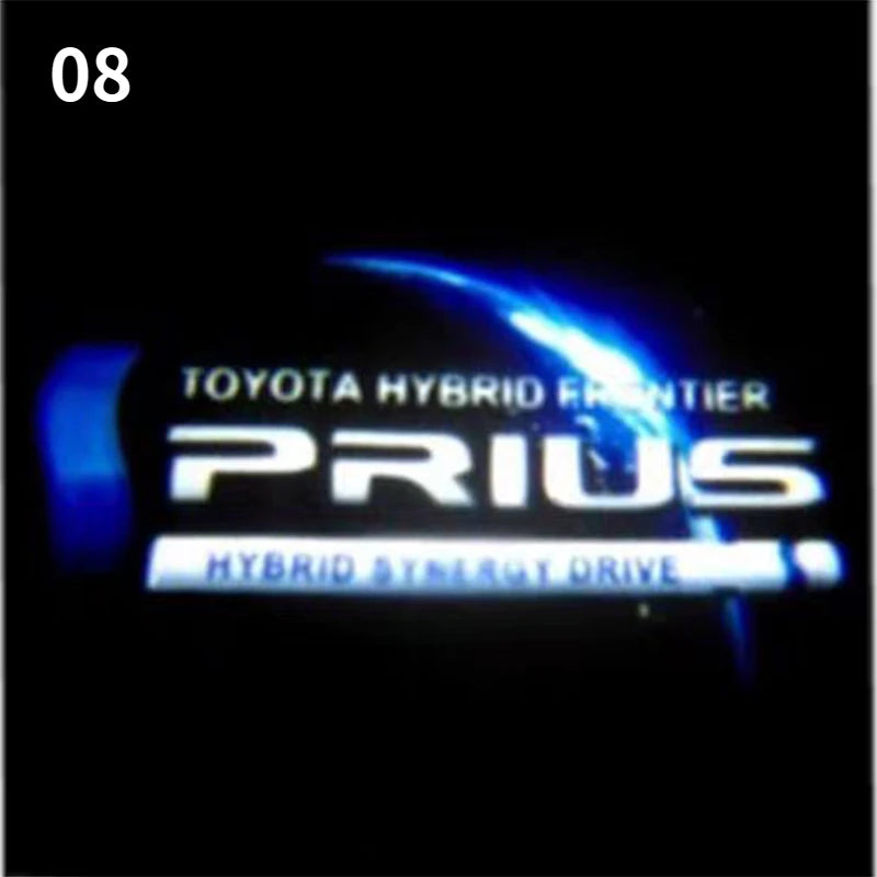 2PCS Car LED Welcome Lamp with Toyota Logo Door Ghost Shadow Light Laser Projector for Toyota PRADO Camry Corolla Rav4 Prius