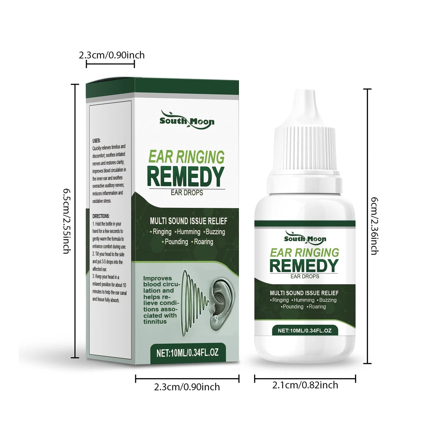 Herbal Ear Cleansing Drops — Gentle Earwax Softening & Ear Care